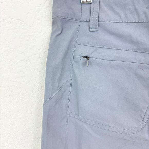 The North Face Women Nylon Stretch Active Shorts Size 12 Lightweight Hiking Gray - Picture 5 of 11